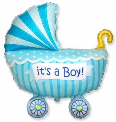 Baby Buggy Boy 35'' Super Shape Foil Balloon